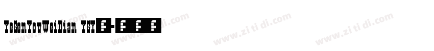 YeGenYouWeiDian YGY◆字体转换